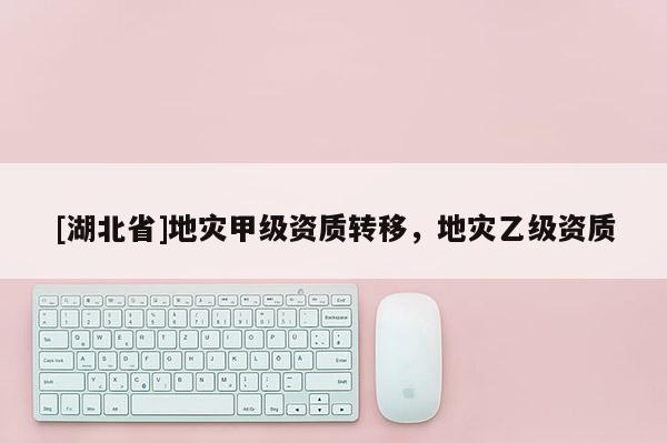 [湖北省]地災(zāi)甲級資質(zhì)轉(zhuǎn)移，地災(zāi)乙級資質(zhì)