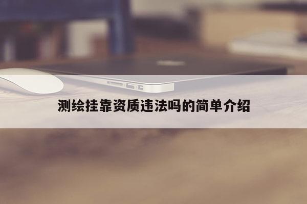 測(cè)繪掛靠資質(zhì)違法嗎的簡(jiǎn)單介紹
