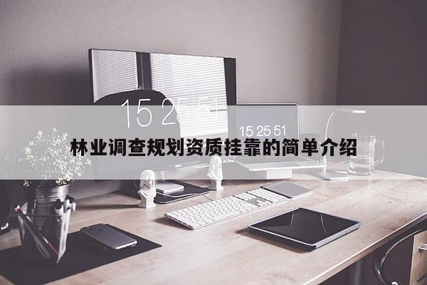 林業(yè)調(diào)查規(guī)劃資質(zhì)掛靠的簡(jiǎn)單介紹
