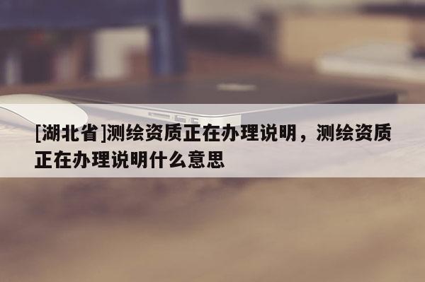 [湖北省]測繪資質正在辦理說明，測繪資質正在辦理說明什么意思