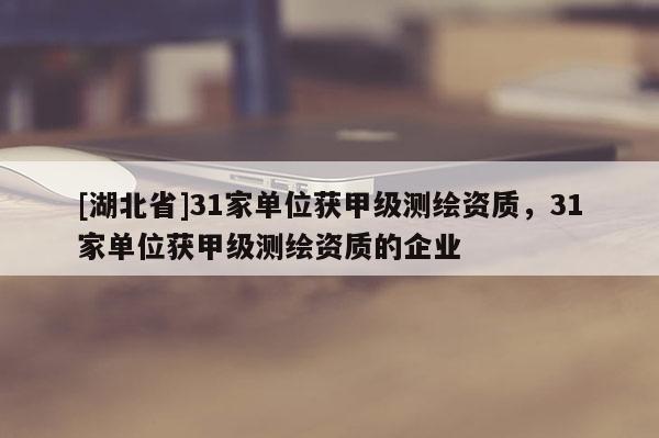 [湖北省]31家單位獲甲級(jí)測(cè)繪資質(zhì)，31家單位獲甲級(jí)測(cè)繪資質(zhì)的企業(yè)