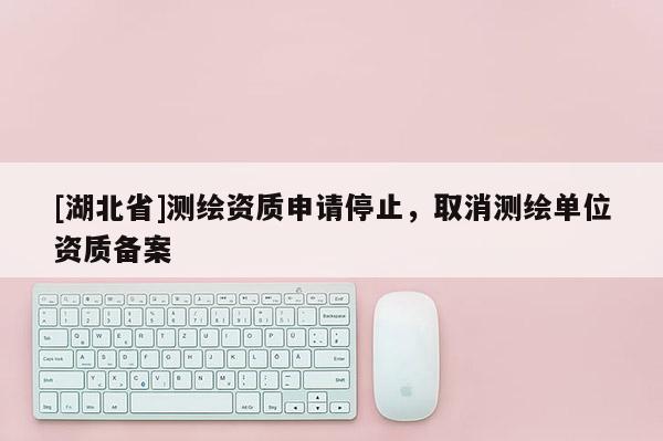 [湖北省]測繪資質申請停止，取消測繪單位資質備案